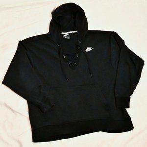 Nike Lace Up Hooded Sweatshirt